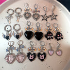 Goth Cutie Charm Hoops