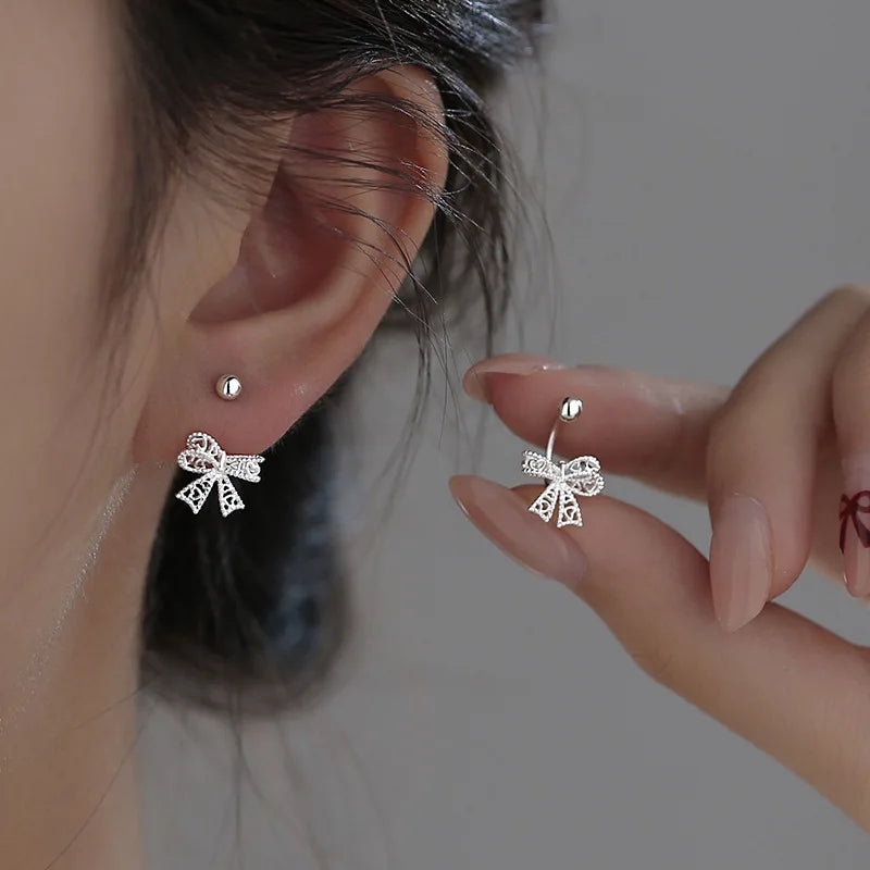 The Lace Ribbon Earrings