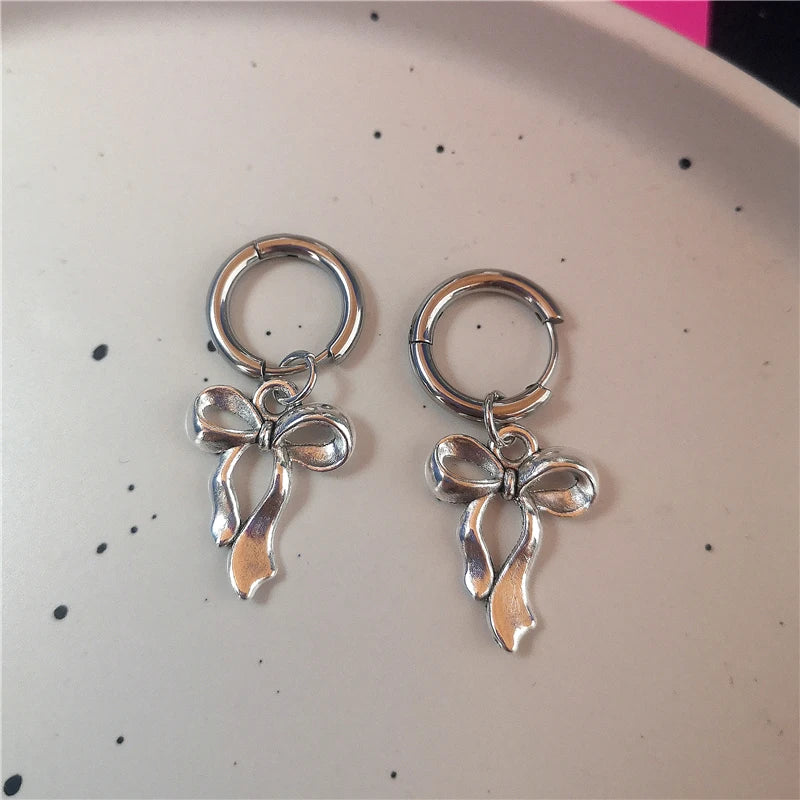 Goth Cutie Charm Hoops