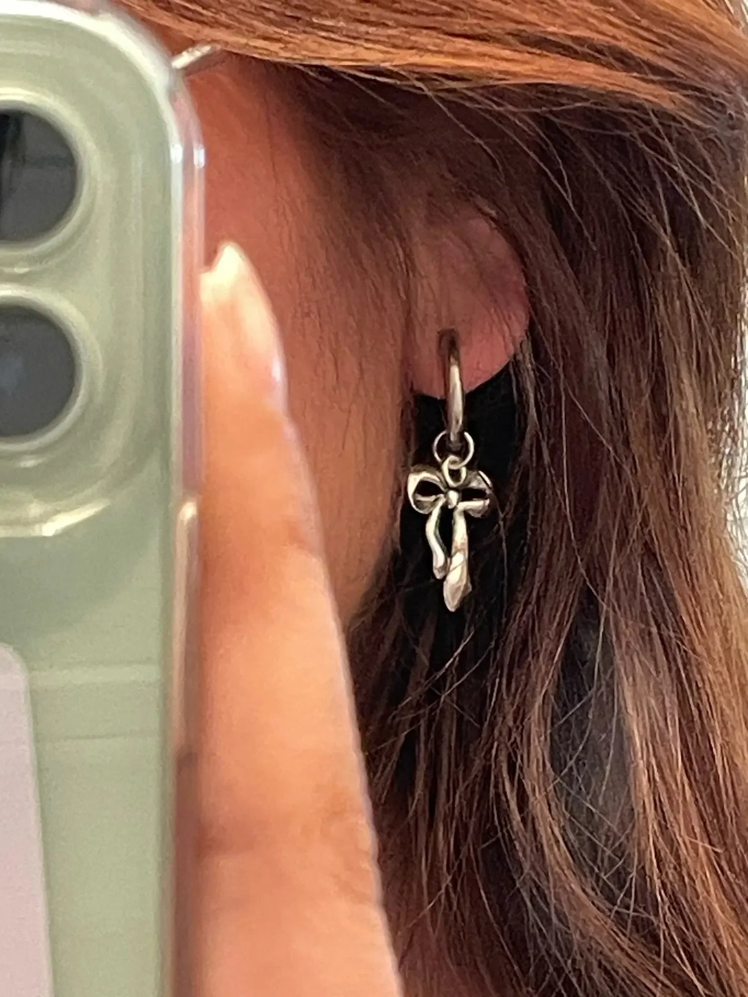 Goth Cutie Charm Hoops