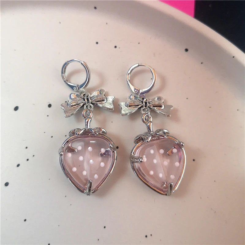 Goth Cutie Charm Hoops